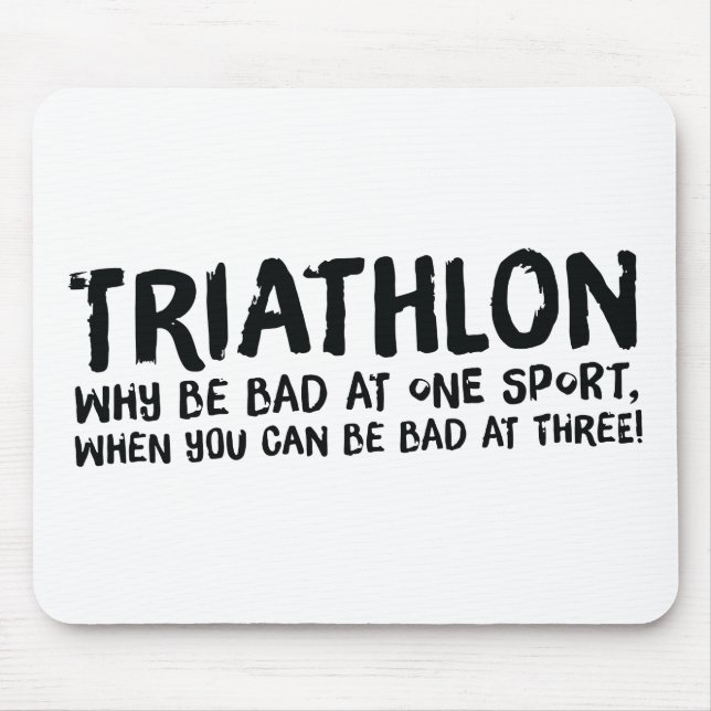 A great Triathlon gift for your friend or family Mouse Pad (Front)