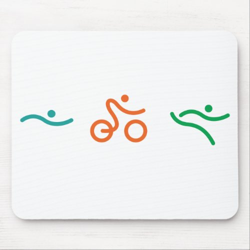 A great Triathlon gift for your friend or family Mouse Pad