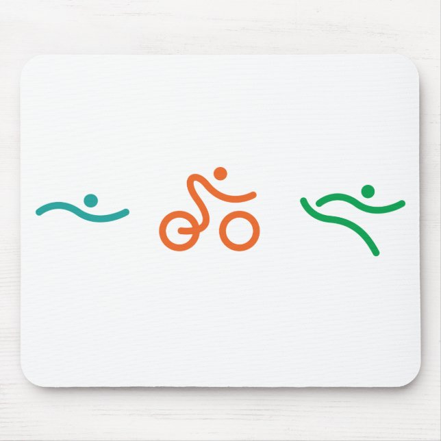 A great Triathlon gift for your friend or family Mouse Pad (Front)