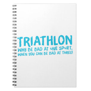 A great Triathlon gift for your friend or family Notebook