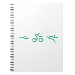 A great Triathlon gift for your friend or family Notebook