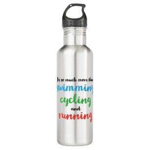 A great Triathlon gift for your friend or family.. Stainless Steel Water Bottle