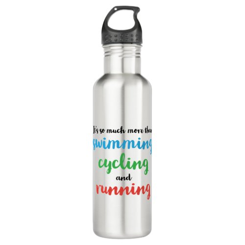 A great Triathlon gift for your friend or family Stainless Steel Water Bottle