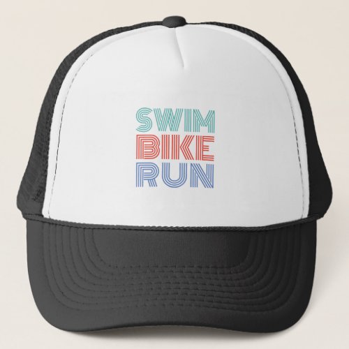 A great Triathlon gift for your friend or family Trucker Hat
