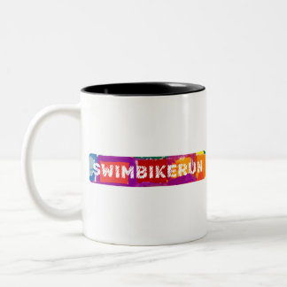 A great Triathlon gift for your friend or family Two-Tone Coffee Mug