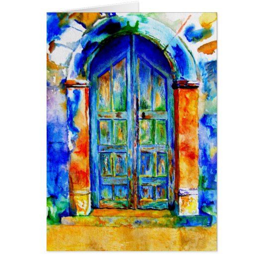 A Grecian Door. Cards (Front)