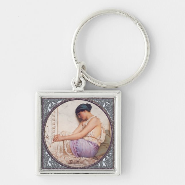 A Grecian Girl Keychain (Front)