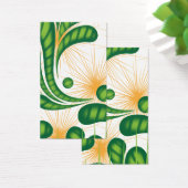 A green and gold artistic pattern depicting a tree (Desk)