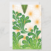 A green and gold artistic pattern depicting a tree (Back)