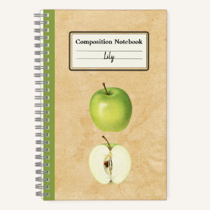 A Green Apple and a Half Personalized Composition Notebook