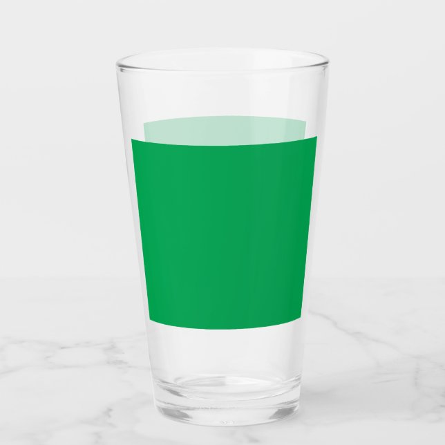 a green background with a white border glass (Front)