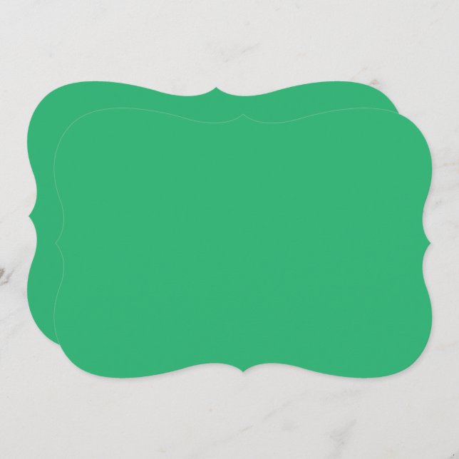 a green background with a white border note card (Front/Back)