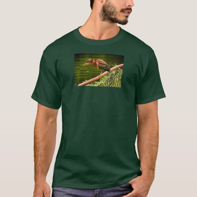 A green heron T-Shirt (Front)