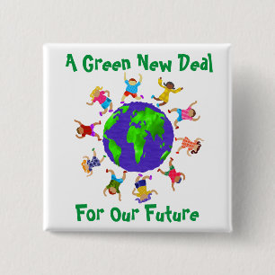 A Green New Deal For Our Future Button
