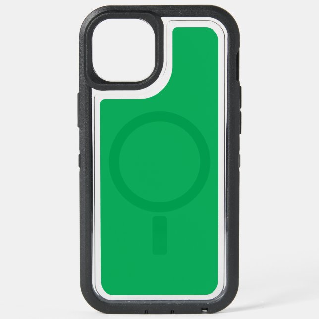 A green screen positioned against a white backgrou iPhone 15 plus case (Back)