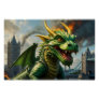 A Green Welsh Dragon Terrorizes London Poster