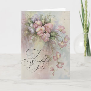 A Greeting Card for a Sister