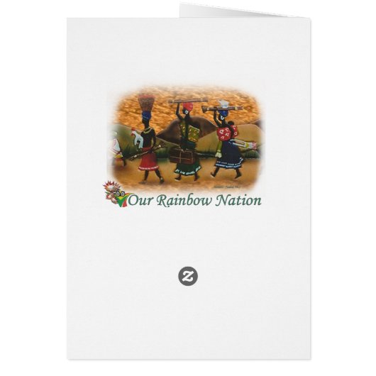 A greeting card with a message (Back)