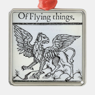 A Griffin Metal Ornament