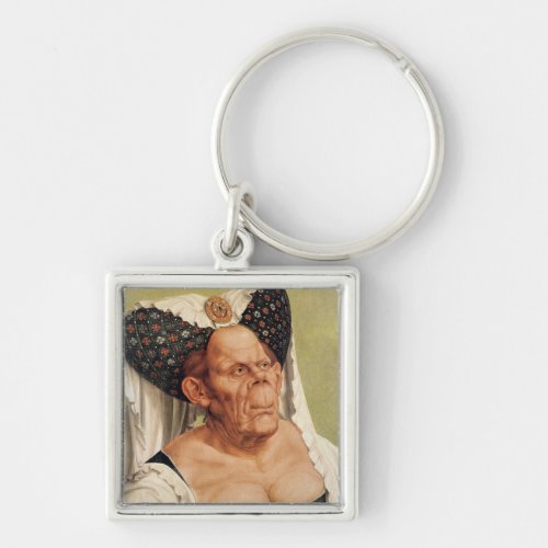 A Grotesque Old Woman possibly Princess Margaret Keychain