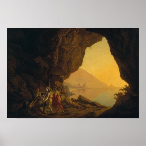 A Grotto in the Kingdom of Naples Poster