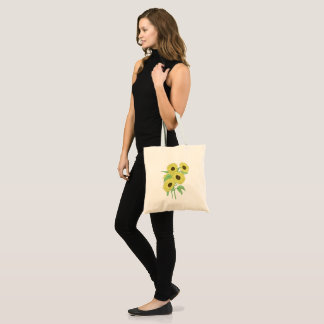 A group of beautiful and lovely sunflowers tote bag
