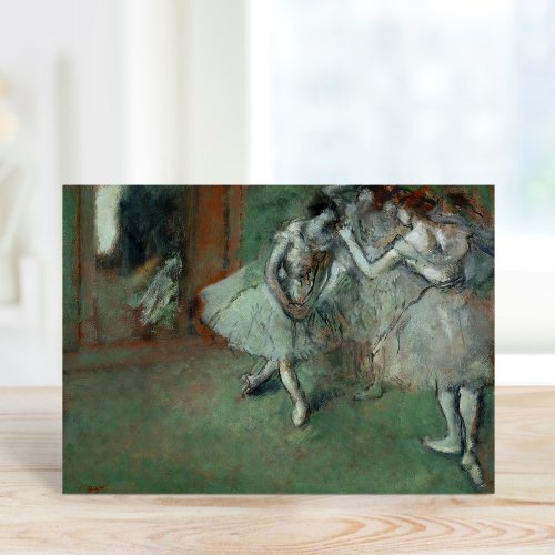 A Group of Dancers  Edgar Degas Card