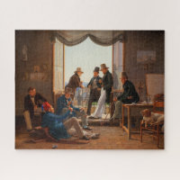 A Group of Danish Artists in Rome│Constantin Hanse Jigsaw Puzzle