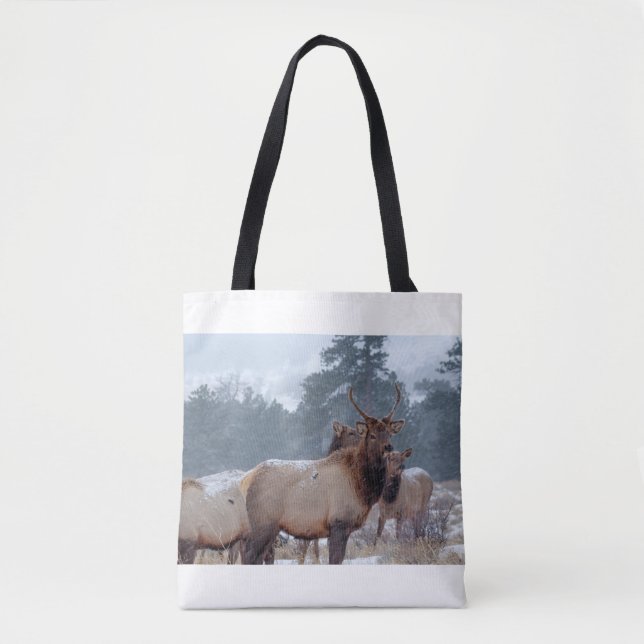 A GROUP OF DEERS TOTE BAG (Front)