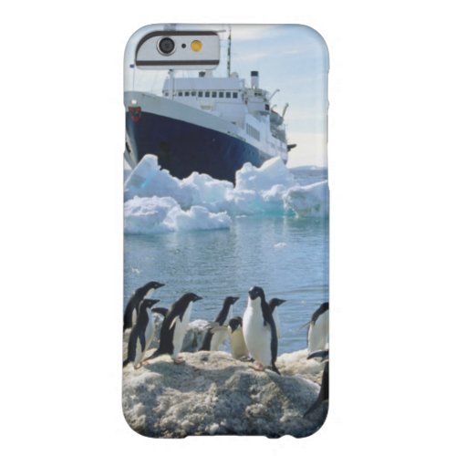 A Group Of Penguins Standing On An Icy Beach Barely There iPhone 6 Case