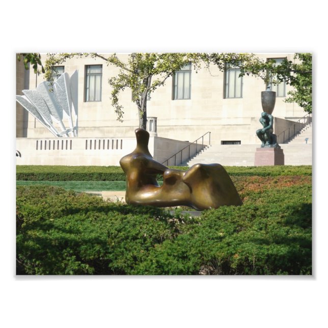 A Group of Sculptures in Kansas City Photo Print (Front)