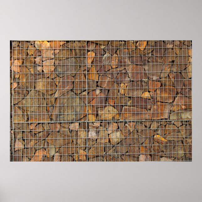 A grungy brick wall texture as backgroundabstract, poster (Front)