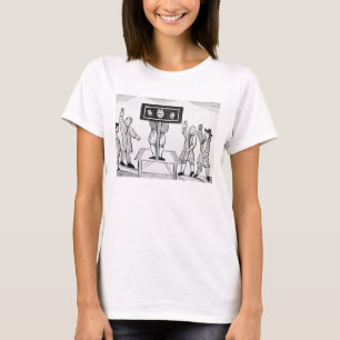 A Guilty Man in the Village Pillory, copy of a 16t T-Shirt