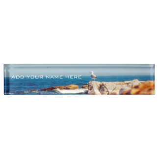 A Gull's Post Desk Name Plate