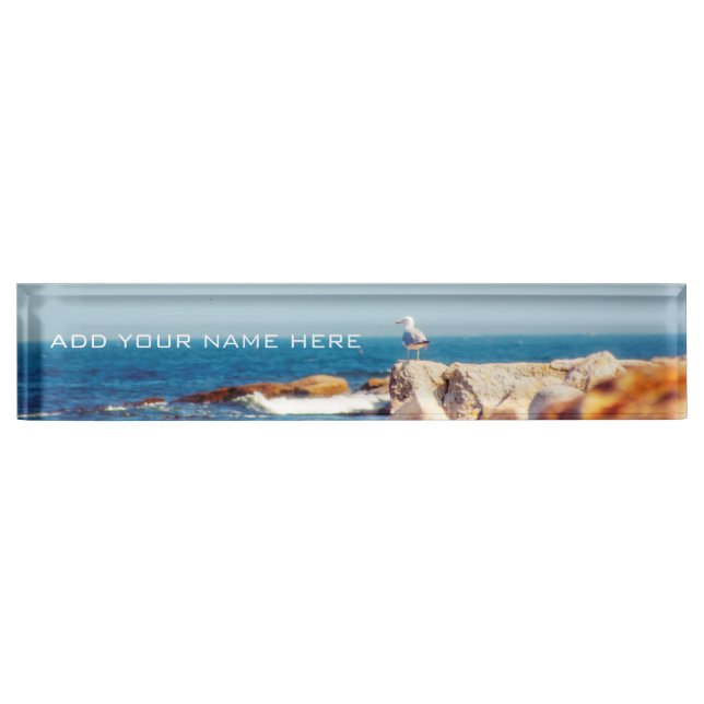 A Gull's Post Desk Name Plate (Front)