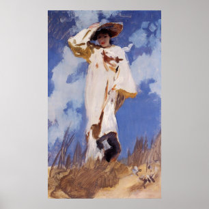 A Gust of Wind by John Singer Sargent Poster