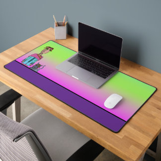 A Guy and His Cat Desk Mat