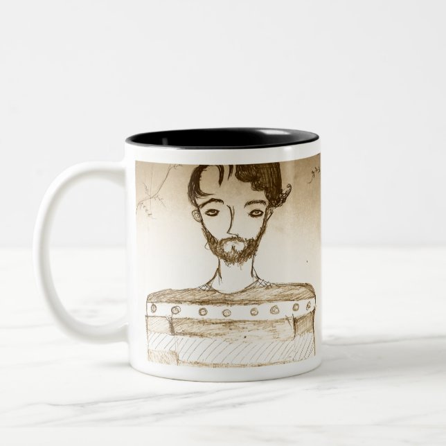 a guy with no purpose manga anime Two-Tone coffee mug (Left)