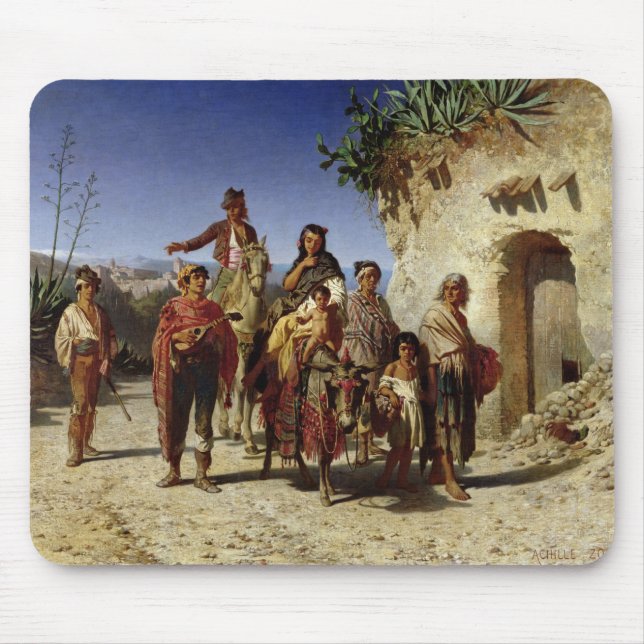 A Gypsy Family on the Road, c.1861 Mouse Pad (Front)