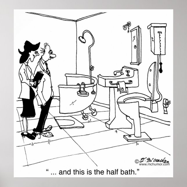 A Half Bath Poster (Front)