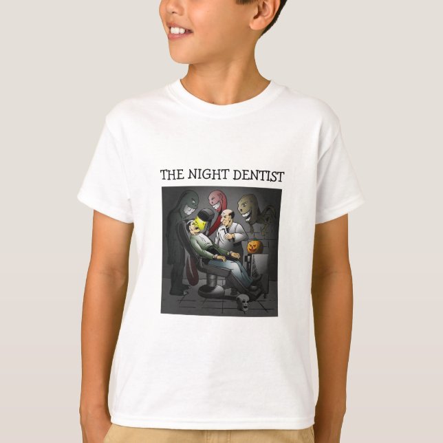 A Halloween Night at the Dentist T-shirt (Front)