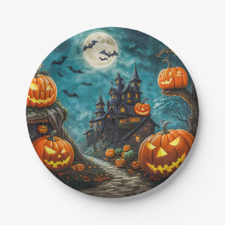 A Halloween Party Paper Plates