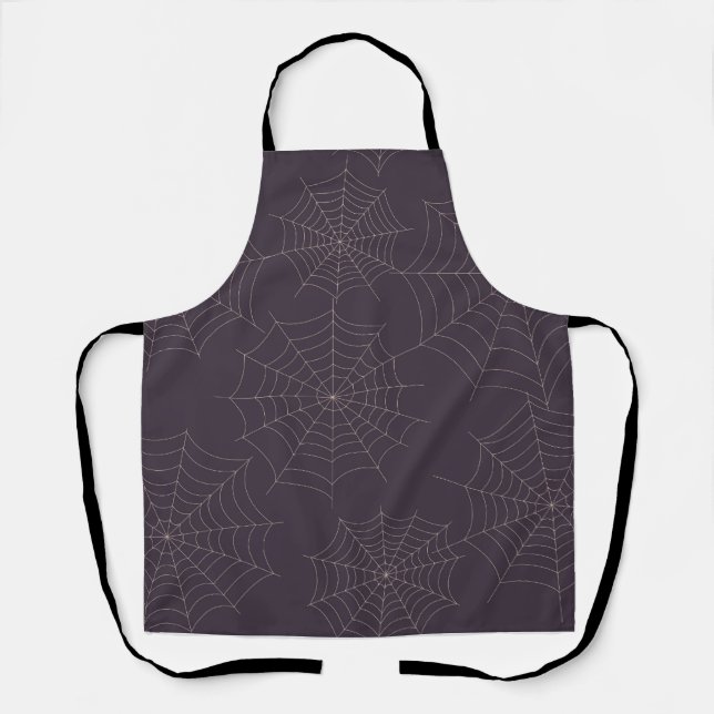 a Halloween spider's web Apron (Front)