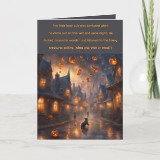 A Halloween Story greeting Card