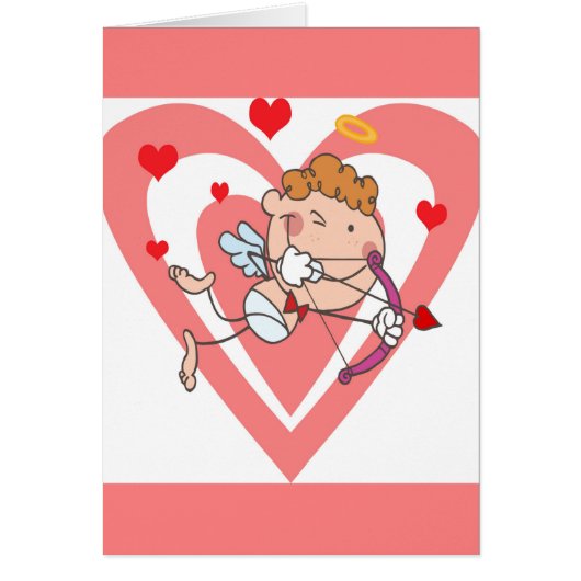 A Halo Cupid with Bow and Arrow Cards (Front)