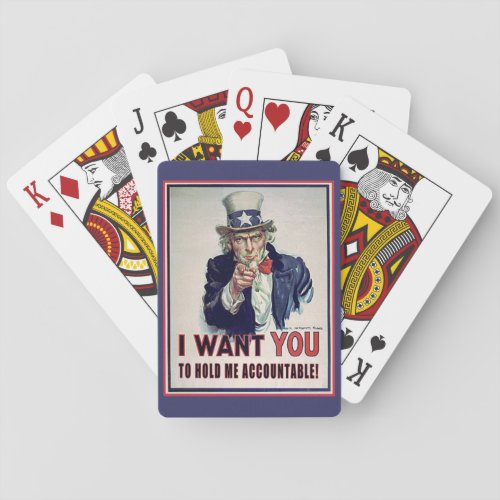 A Hand for Uncle Sam Poker Cards