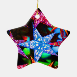 A handful of stars ceramic ornament