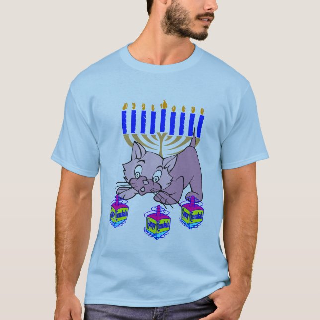 A Hanukkah Kitty T-Shirt (Front)