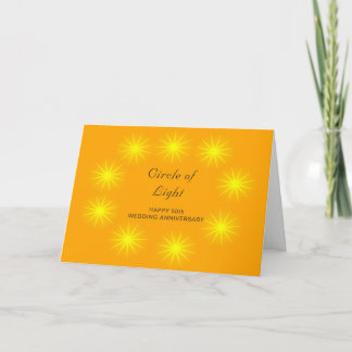 A Happy 50th Wedding Anniversary Card Stars