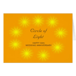 A Happy 50th Wedding Anniversary Card Stars